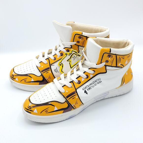 Demon Slayer Blade Kamado Tanjirou Kimestu No Yaiba Shoes Orange men's size 9 - Picture 4 of 9